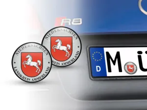 Aufkleber TUV Landkreis Ammerland Nummernschild plakette